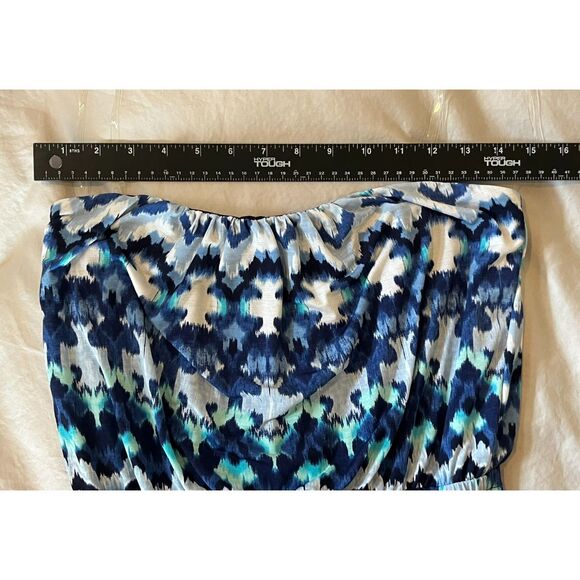 NWT Trixxi Blue Strapless Maxi Dress Beachy Blue Medium MSRP $48 - Picture 7 of 10